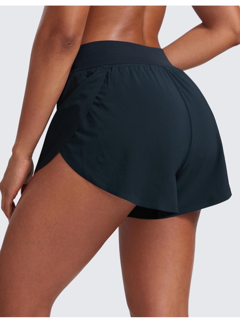 CRZ YOGA high waisted split running shorts 3”